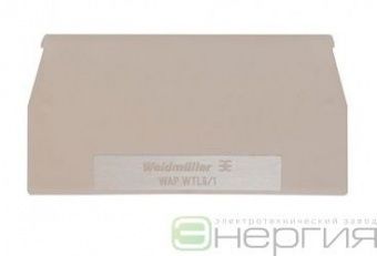 WEIDMULLER Пластина концевая WAP WTL6/1 (арт. 1068300000) в Перми фото